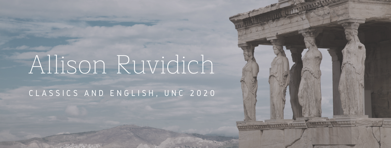 Allison Ruvidich, Classics and English, UNC 2020