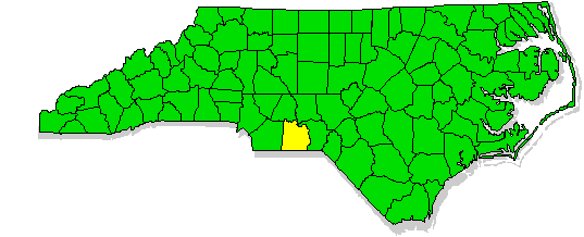 map of Anson County
