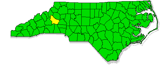 map of Burke County