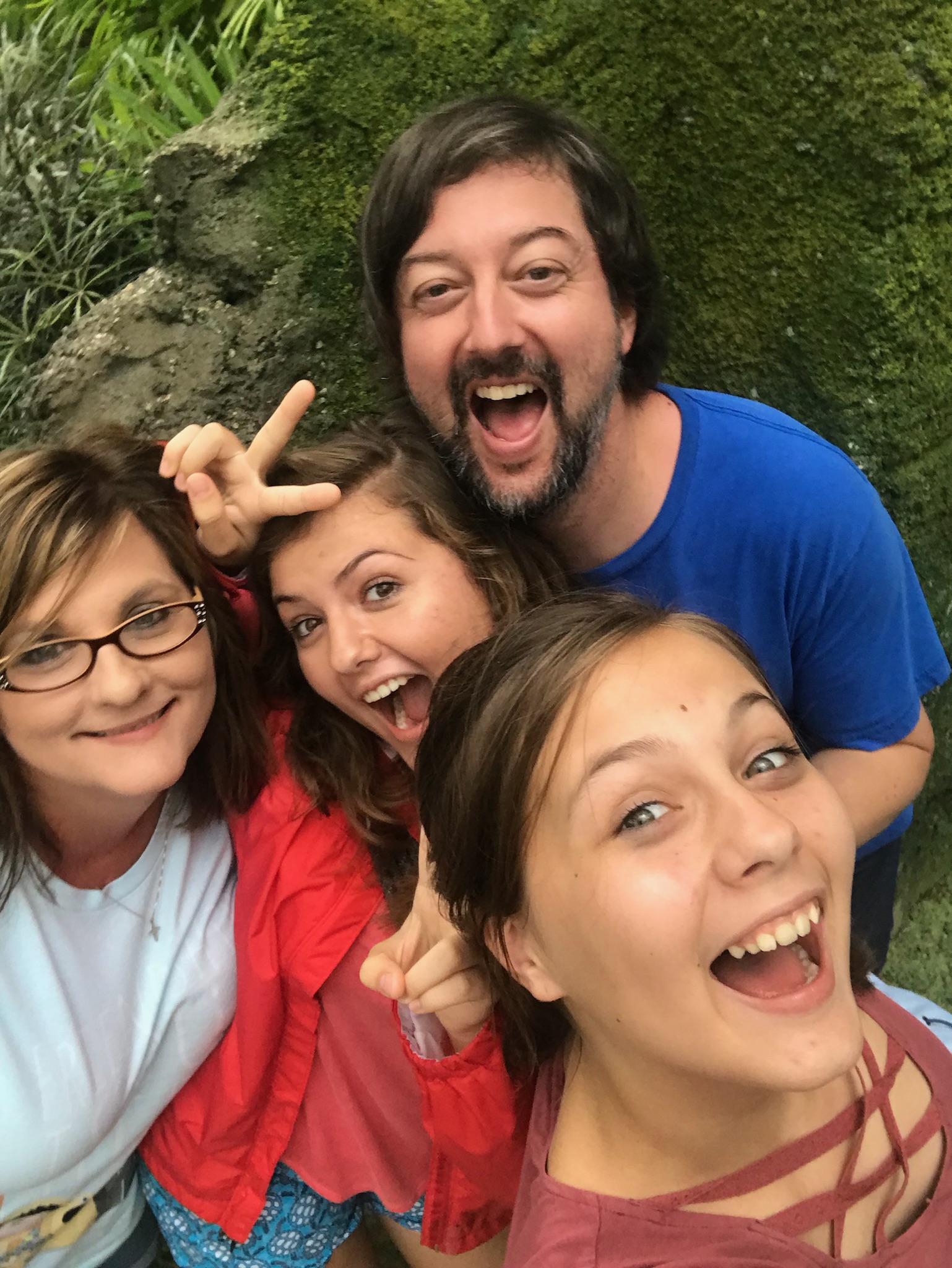 Chloé's family at Disney.