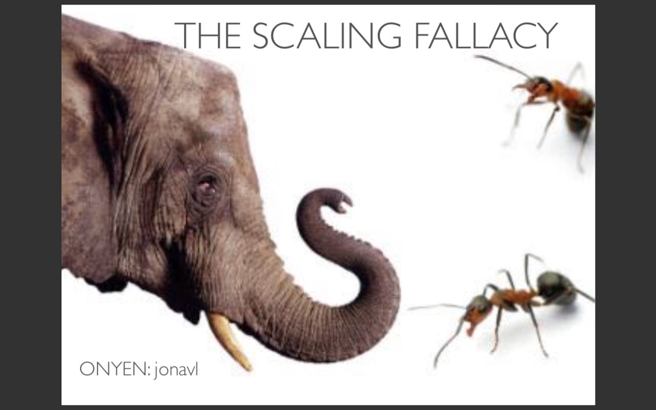 Image of Elephant next to giant ants