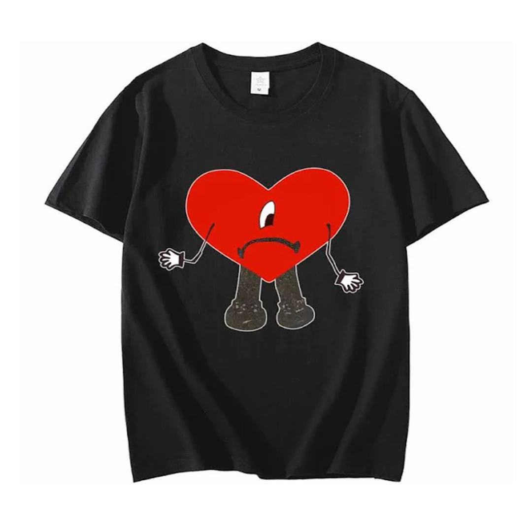 Black shirt heart